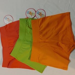100% cotton - 3 pair girls shorts